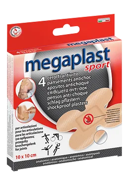 MEGAPLAST SPORT PANSEMENTS ANTICHOC 10CM*10CM BOITE DE 4 REFERENCE 112868