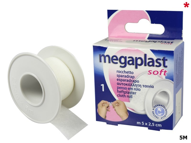 MEGAPLAST SOFT SPARADRAP 5M*2.5CM REFERENCE 120313