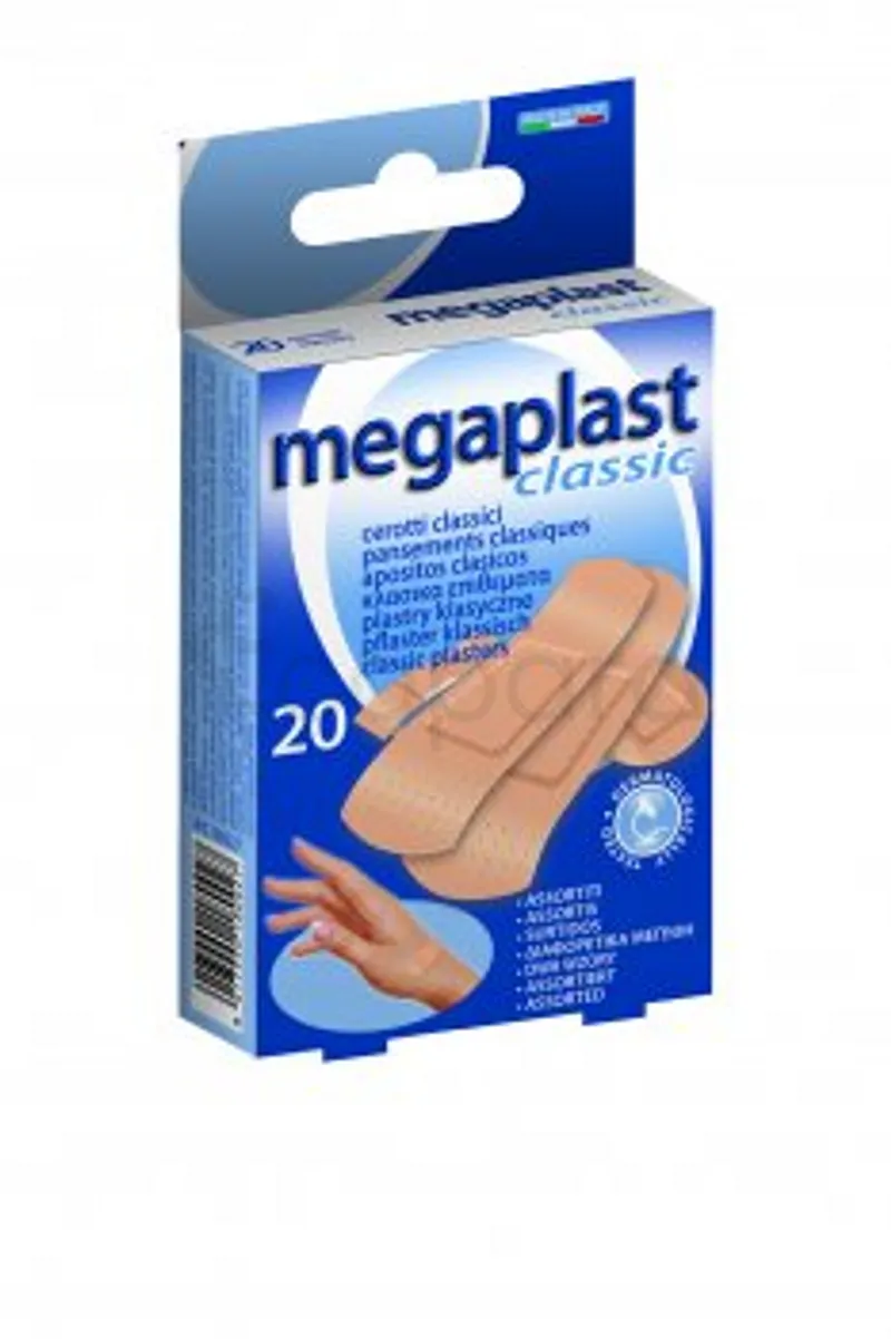 MEGAPLAST CLASSIC PANSEMENTS CLASSIQUES BOITE DE 20 REFERENCE 180027