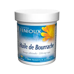 FENIOUX HUILE DE BOURRACHE BOITE DE 200 CAPSULES