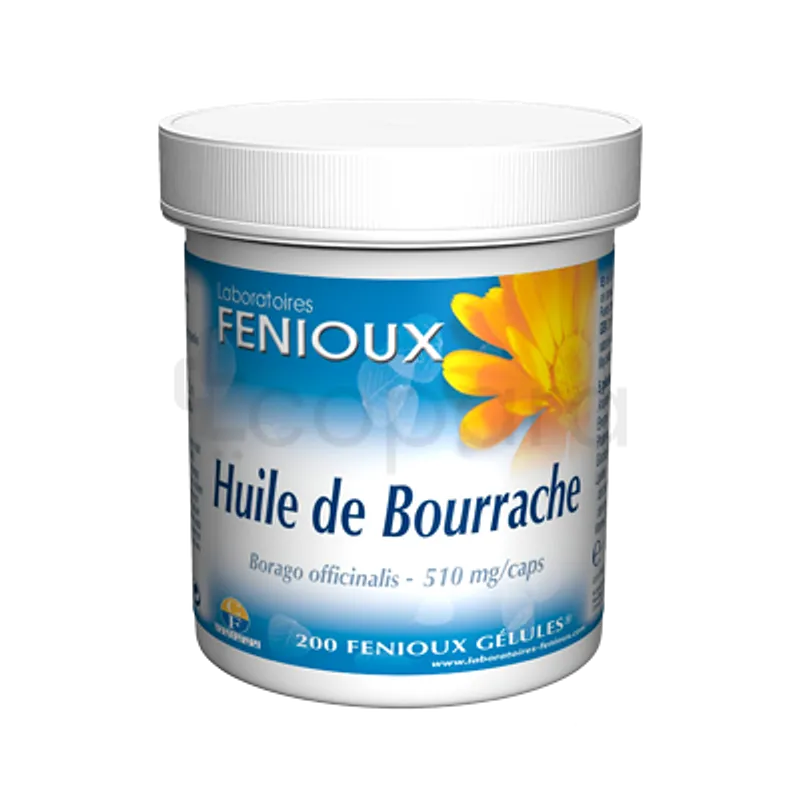 FENIOUX HUILE DE BOURRACHE BOITE DE 200 CAPSULES