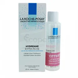 LA ROCHE POSAY HYDREANE PACK CREME EXTRA RICHE 40ML + EAU MICELLAIRE 50ML OFFERTE