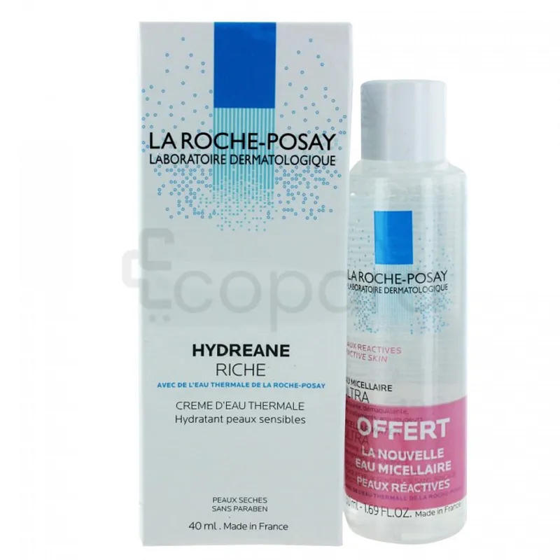 LA ROCHE POSAY HYDREANE PACK CREME RICHE 40ML + EAU MICELLAIRE 50ML OFFERTE