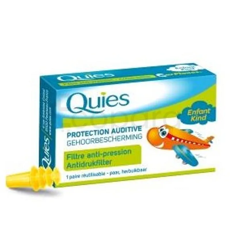 QUIES PROTECTION AUDITIVE ENFANT FILTRE ANTI-PRESSION BOITE DE 1