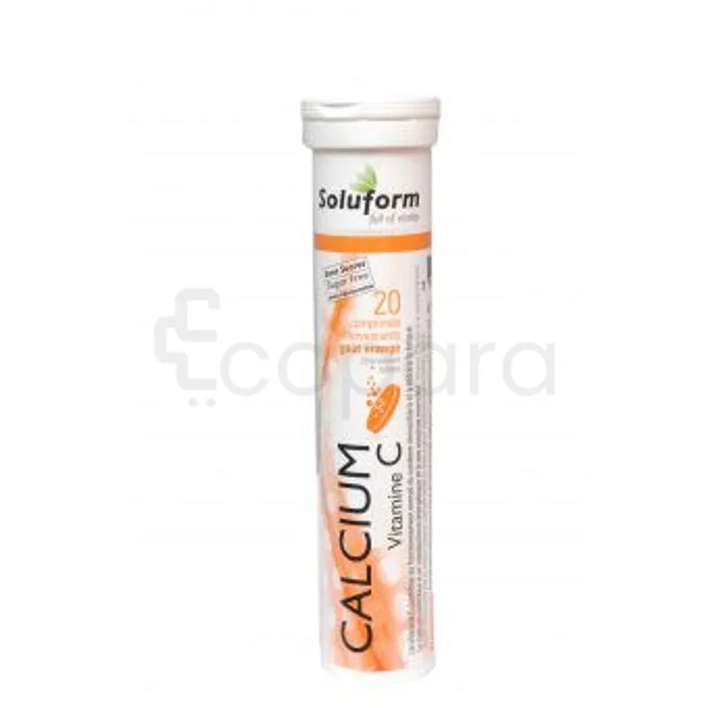 SOLUFORM CALCIUM VITAMINE C B20 COMP EFFER
