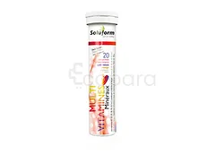SOLUFORM MULTIVITAMINES MINERAUX BOITE DE 20 COMPRIMES EFFERVESCENTS