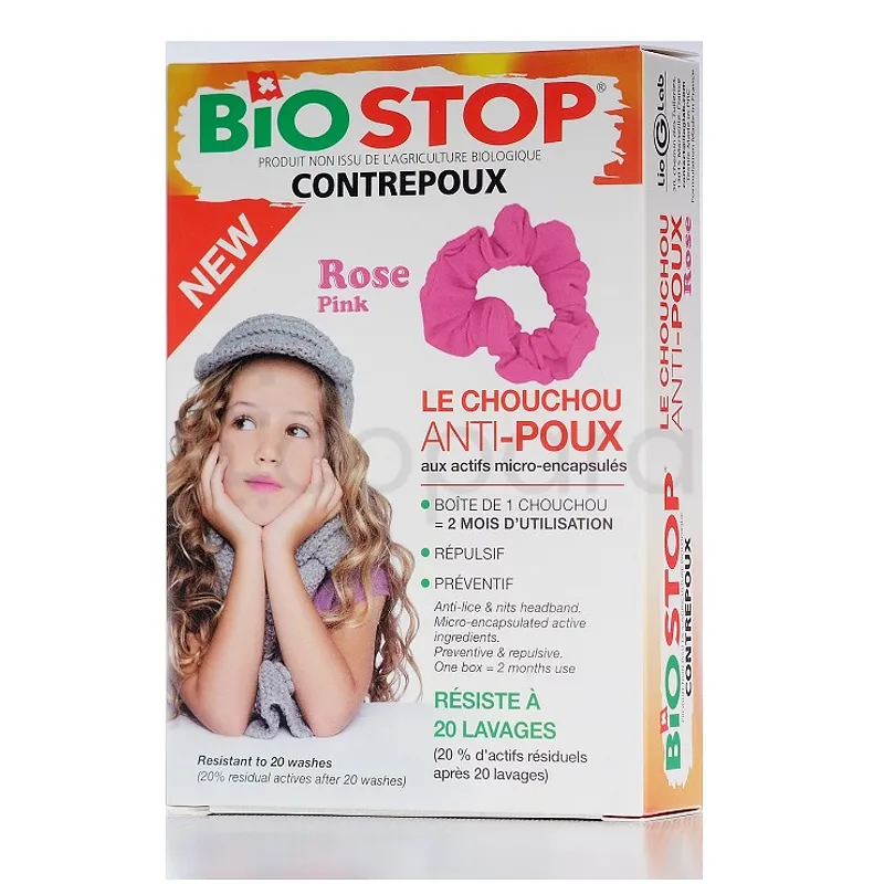 BIOSTOP CONTREPOUX LE CHOUCHOU ANTI-POUX ROSE