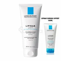 LA ROCHE POSAY LIPIKAR LAIT RELIPIDANT CORPS 400ML + LIPIKAR SURGRAS 100ML OFFERT