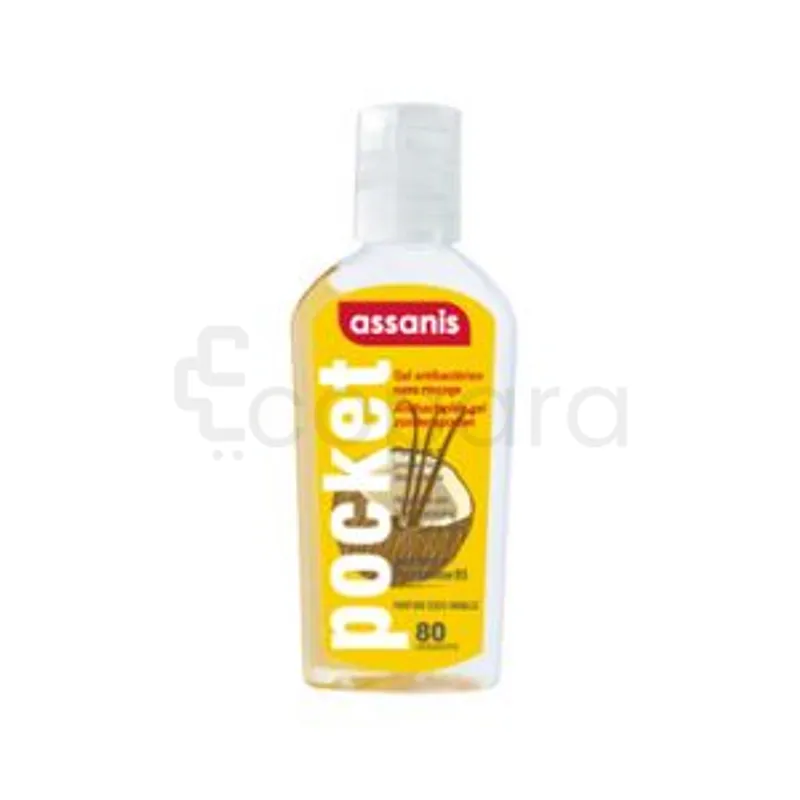 ASSANIS GEL ANTIBACTERIEN COCO VANILLE POCKET 80ML