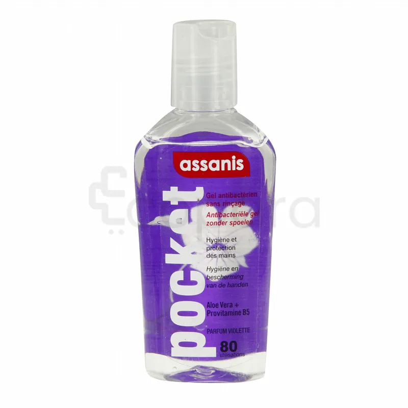ASSANIS GEL ANTIBACTERIEN VIOLETTE POCKET 80ML