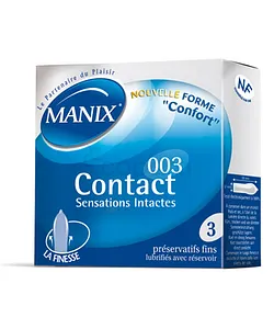 MANIX CONTACT SENSATIONS INTACTES BOITE DE 3