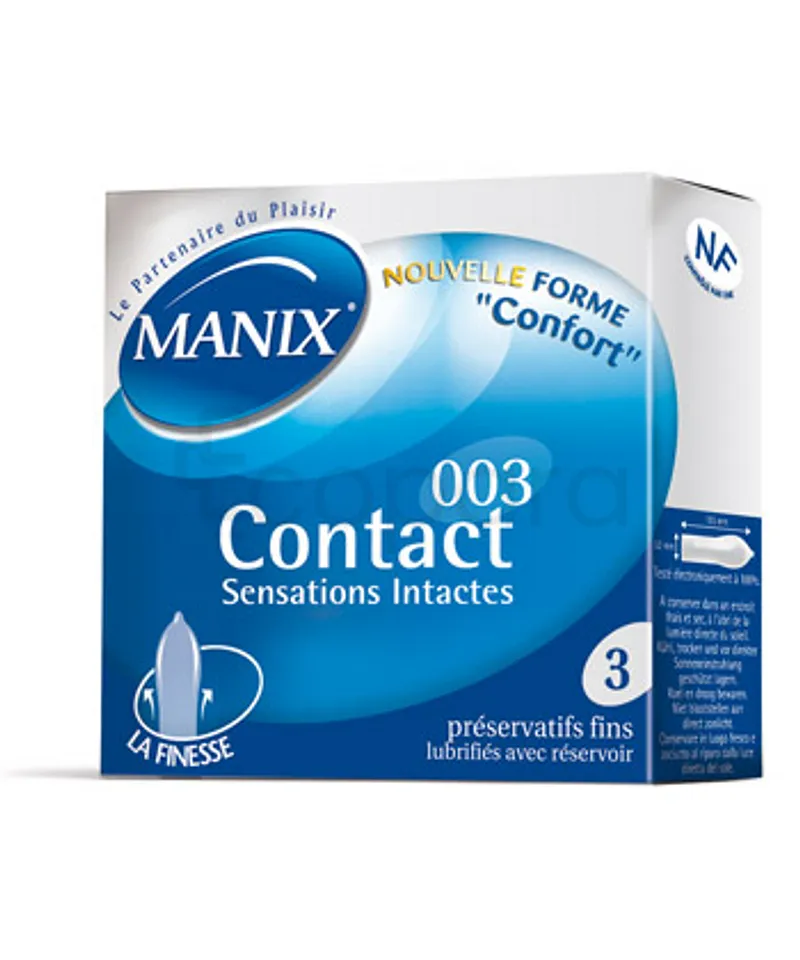 MANIX CONTACT SENSATIONS INTACTES BOITE DE 3