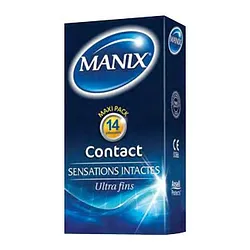 MANIX CONTACT SENSATIONS INTACTES BOITE DE 14