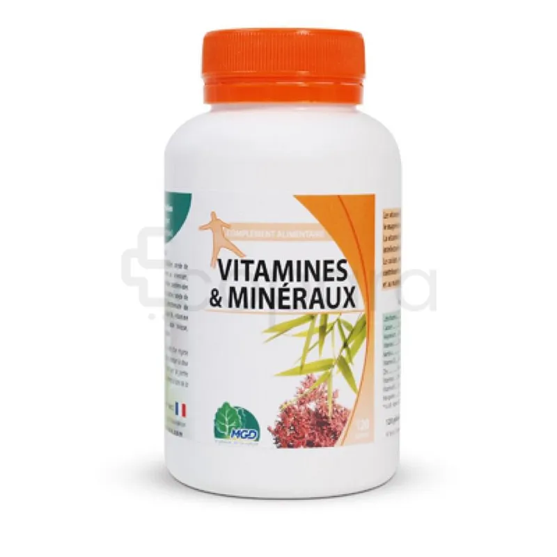 MGD VITAMINES ET MINERAUX BOITE DE 120 GELULES