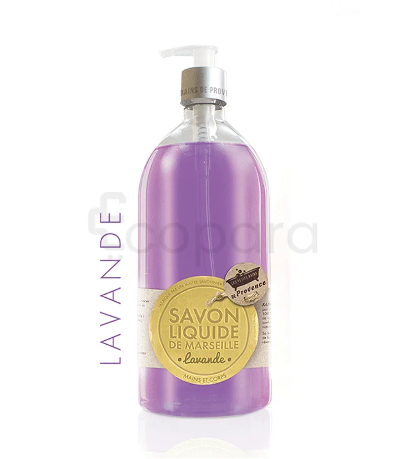 LES PETITS BAINS DE PROVENCE SAVON LIQUIDE DE MARSEILLE LAVANDE 1L