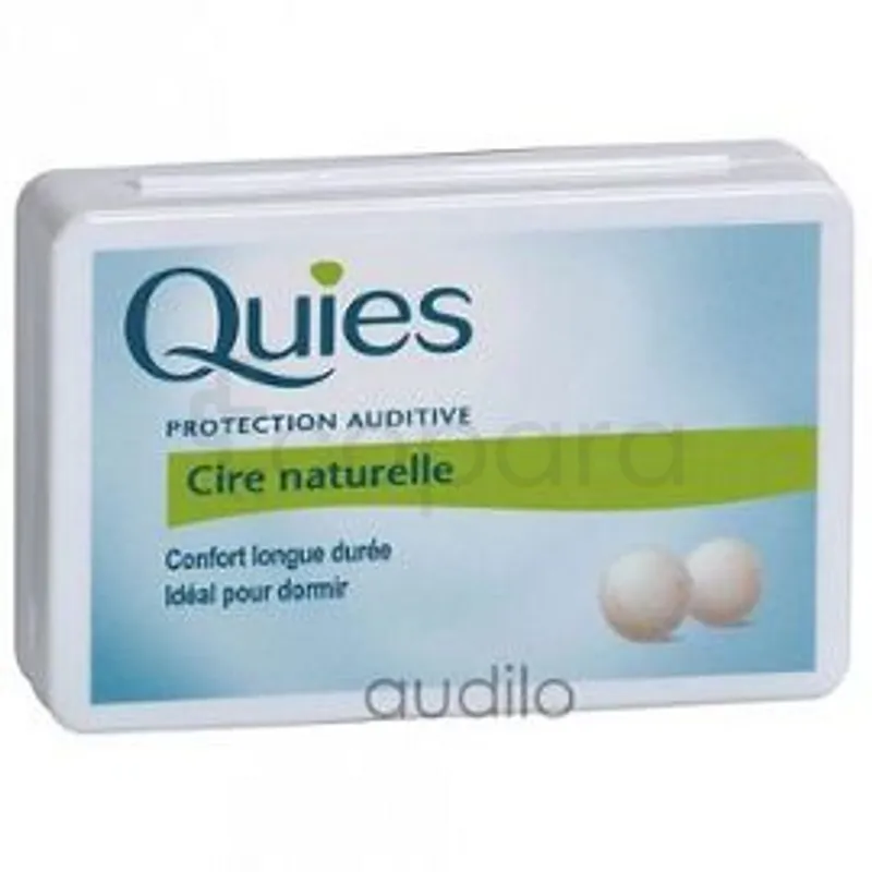 QUIES PROTECTION AUDITIVE CIRE NATURELLE BOITE DE 4 ETUI