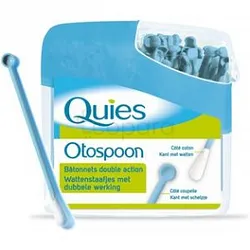 QUIES OTOSPOON BATONNETS DOUBLE ACTION COTE COTON COTE COUPELLE BOITE DE 100