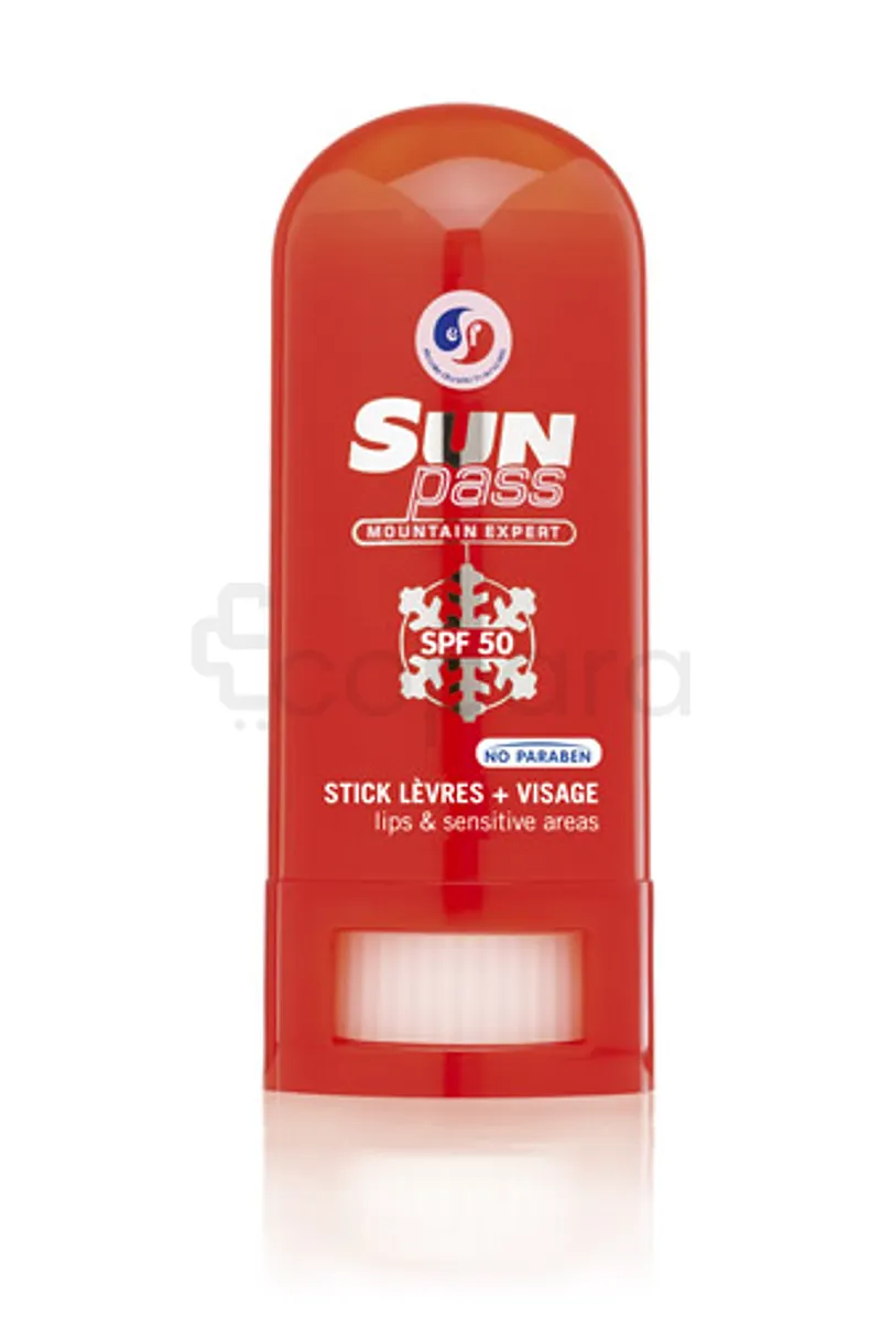 SUNPASS STICK A LEVRES + VISAGE ZONES SENSIBLES SPF50 8G