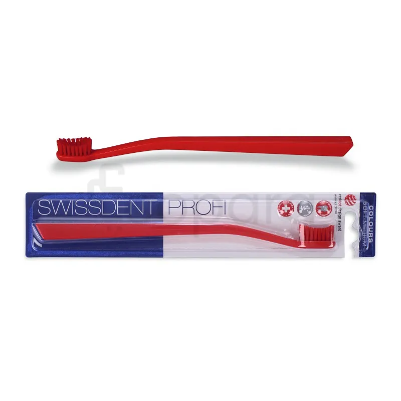 SWISSDENT BROSSE A DENTS PROFI COLOURS ROUGE ROUGE