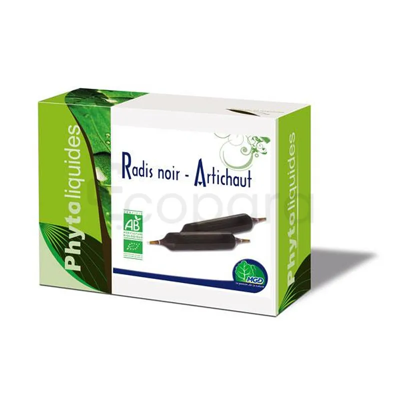 MGD BIO RADIS NOIR ARTICHAUT BOITE DE 10 AMPOULES