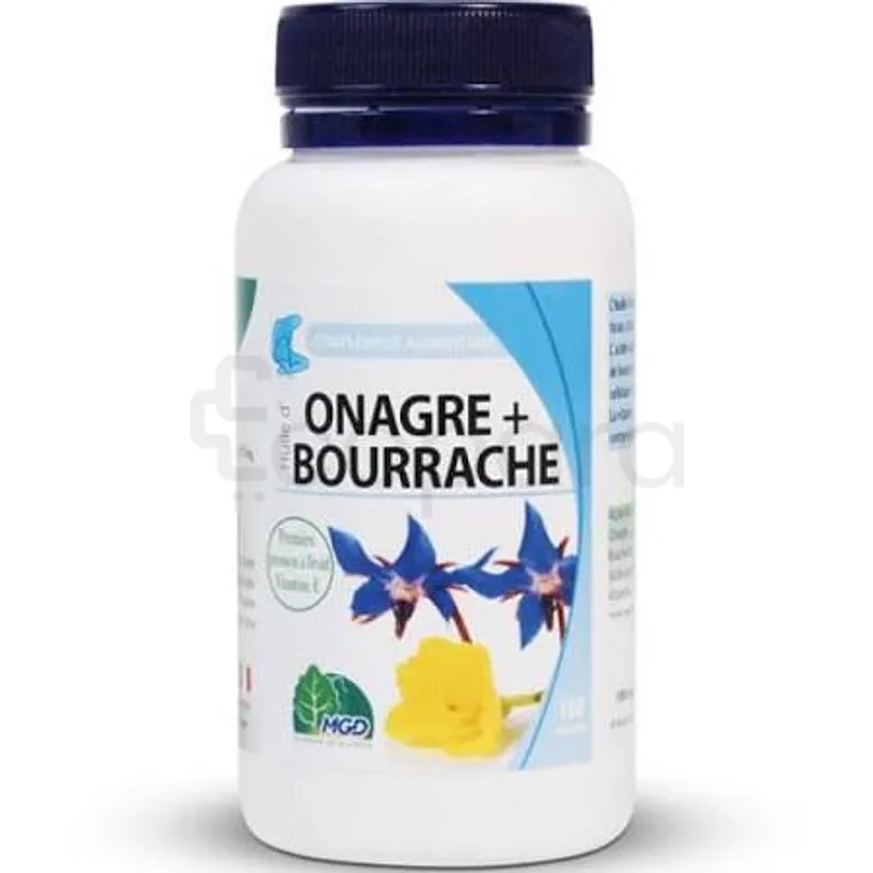 MGD HUILE D'ONAGRE + BOURRACHE BOITE DE 100 CAPSULES