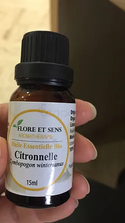 FLORE ET SENS AROMATHÉRAPIE HUILE ESSENTIELLE CITRONNELLE 15ML