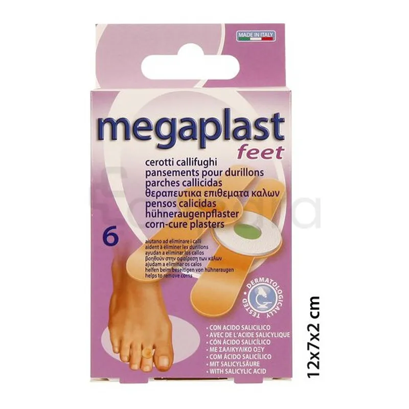 MEGAPLAST FEET PANSEMENTS POUR DURILLONS BOITE DE 6 REFERENCE 130534