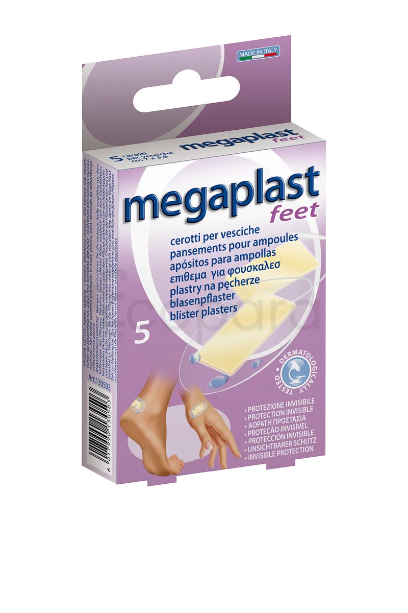 MEGAPLAST FEET PANSEMENTS POUR AMPOULES BOITE DE 5