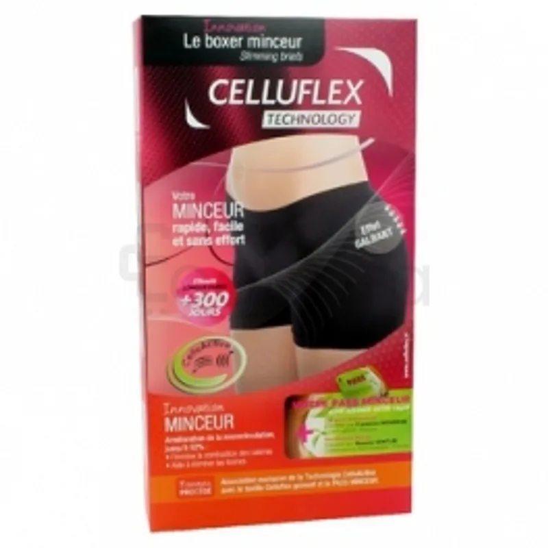CELLUFLEX TOURMALINE BOXER MINCEUR NOIR TAILLE S-M
