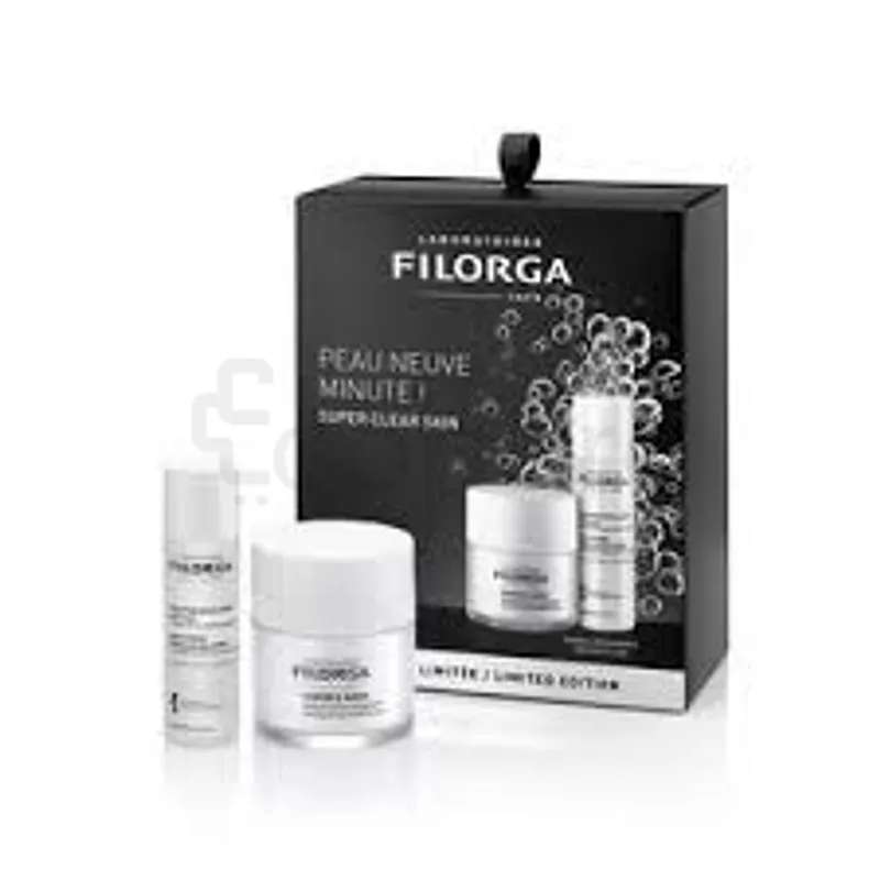 FILORGA COFFRET PEAU NEUVE MINUTE SCRUB ET MASK 55ML + SOLUTION MICELLAIRE ANTI-AGE 50ML
