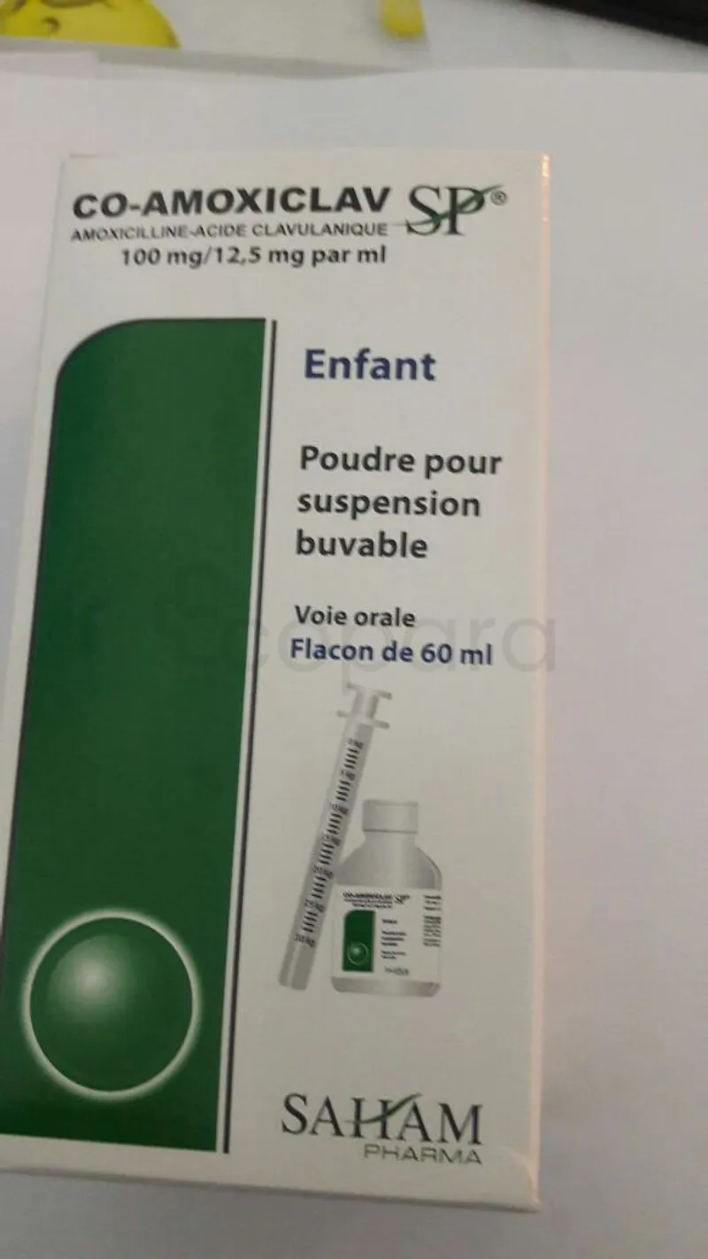 CO AMOXICLAV 100MG/12.5MG/ML ENFANT 60ML SIROP