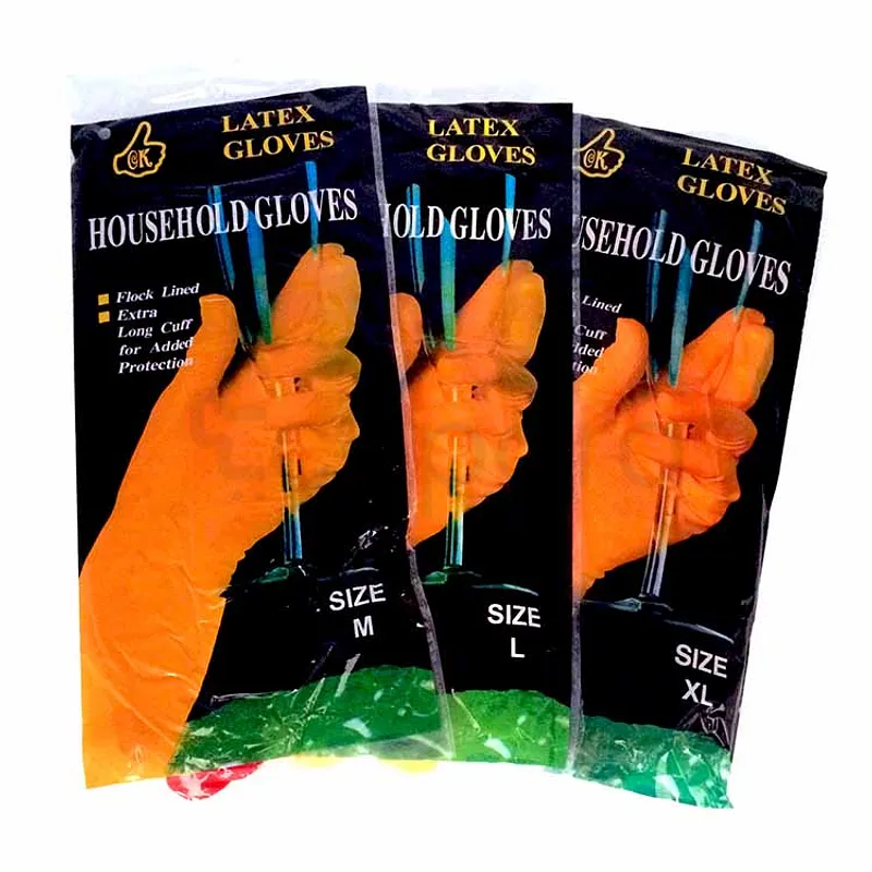 OK HOUSEHOLD GLOVES GANTS DE MENAGE LATEX TAILLE XL