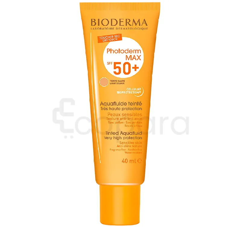 BIODERMA PHOTODERM MAX SPF50+ AQUAFLUIDE TEINTE CLAIRE 40ML