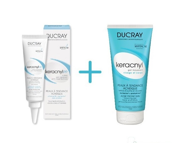 DUCRAY KERACNYL PP CREME 30ML + KERACNYL GEL MOUSSANT 40ML