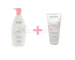 DUCRAY ICTYANE CREME LAVANTE DOUCEUR 400ML + DUCRAY ICTYANE CREME EMOLLIENTE HYDRATANTE 50ML