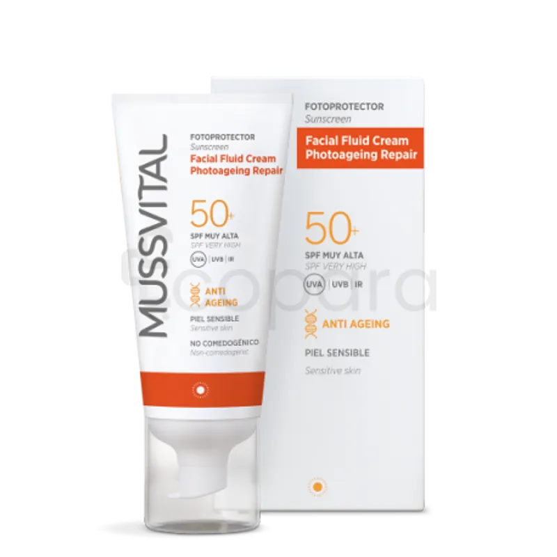 MUSSVITAL PHOTOPROTECTEUR VISAGE FLUID CREAM SPF50+ 50ML