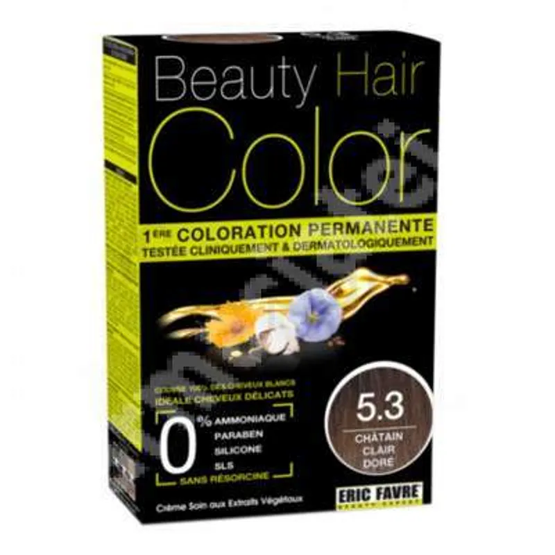 BEAUTY HAIR COLOR NUMERO 5.3 CHATAIN CLAIR DORE