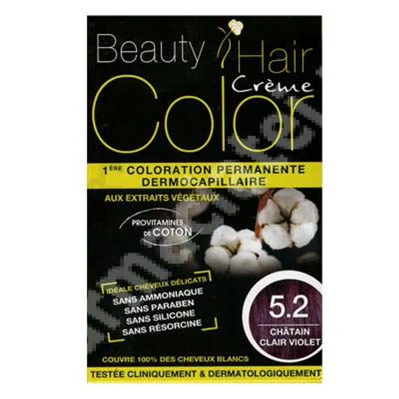 BEAUTY HAIR COLOR NUMERO 5.2 CHATAIN CLAIR VIOLET