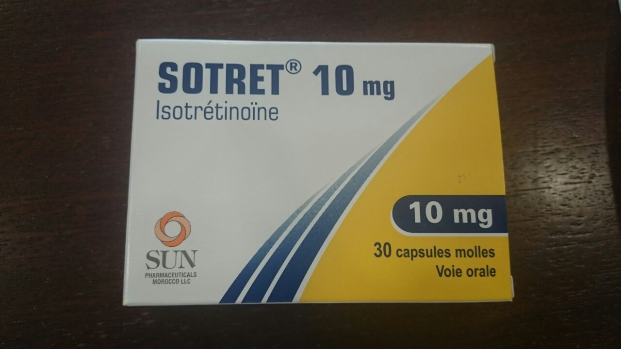 SOTRET 10MG ISOTRETINOINE BOITE DE 30 CAPSULES MOLLES