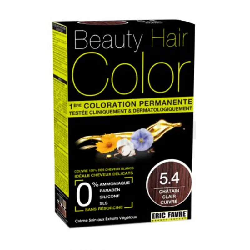 BEAUTY HAIR COLOR NUMERO 5.4 CHATAIN CLAIR CUIVRE