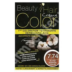 BEAUTY HAIR COLOR NUMERO 7.74 BLOND MARRON CHAUD