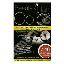 BEAUTY HAIR COLOR NUMERO 7.46 BLOND CUIVRE INTENSE