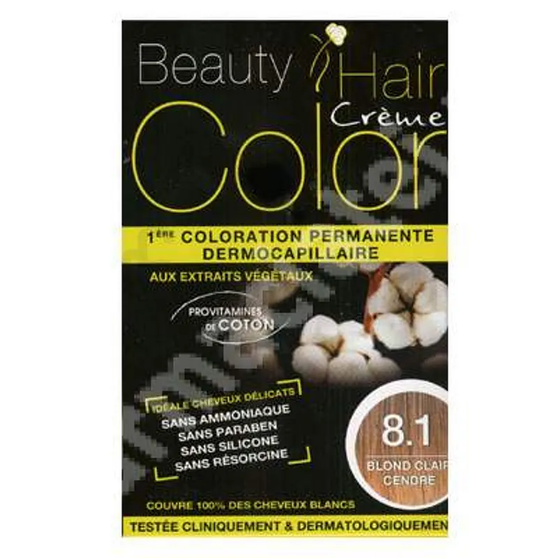 BEAUTY HAIR COLOR NUMERO 8.1 BLOND CLAIR CENDRE