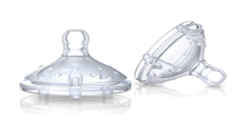 NUBY TÉTINES EN SILICONE COL LARGE +3MOIS BOITE DE 2 REFERENCE ID0016