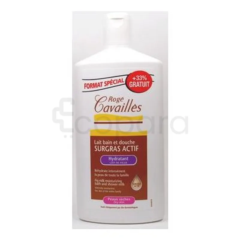 ROGE CAVAILLES LAIT BAIN DOUCHE SURGRAS ACTIF HYDRATANT LAIT DE FIGUE 400ML