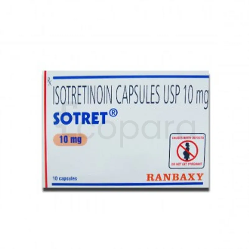 SOTRET 10MG BOITE DE 10 CAPSULES MOLLES