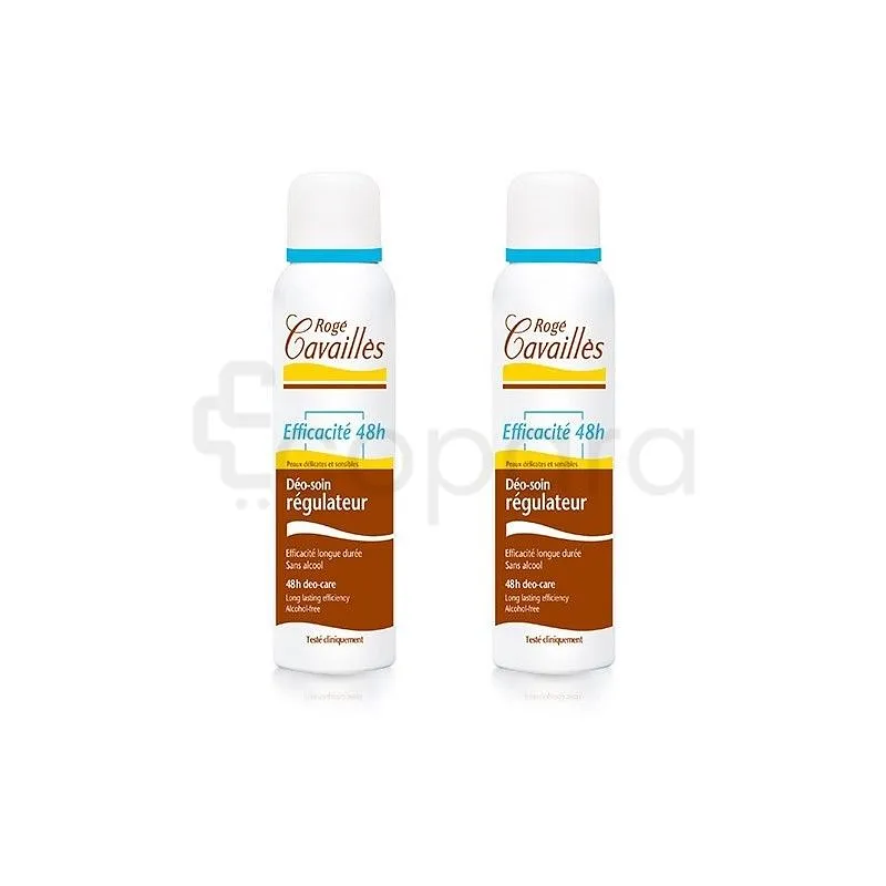ROGE CAVAILLES DEODORANT SOIN REGULATEUR MIXTE SPRAY 2*150ML