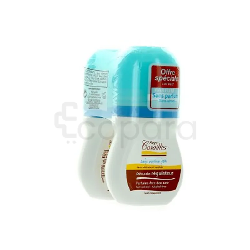 ROGE CAVAILLES DEODORANT SOIN REGULATEUR SANS PARFUM ROLL-ON 2*50ML