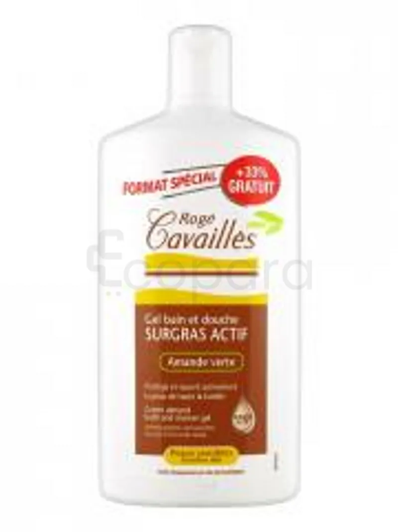 ROGE CAVAILLES GEL BAIN ET DOUCHE SURGRAS ACTIF AMANDE VERTE +33% GRATUIT 400ML