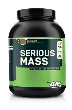 OPTIMUM NUTRITION ON SERIOUS MASS CHOCOLATE 1250 CALORIES 2.72KG